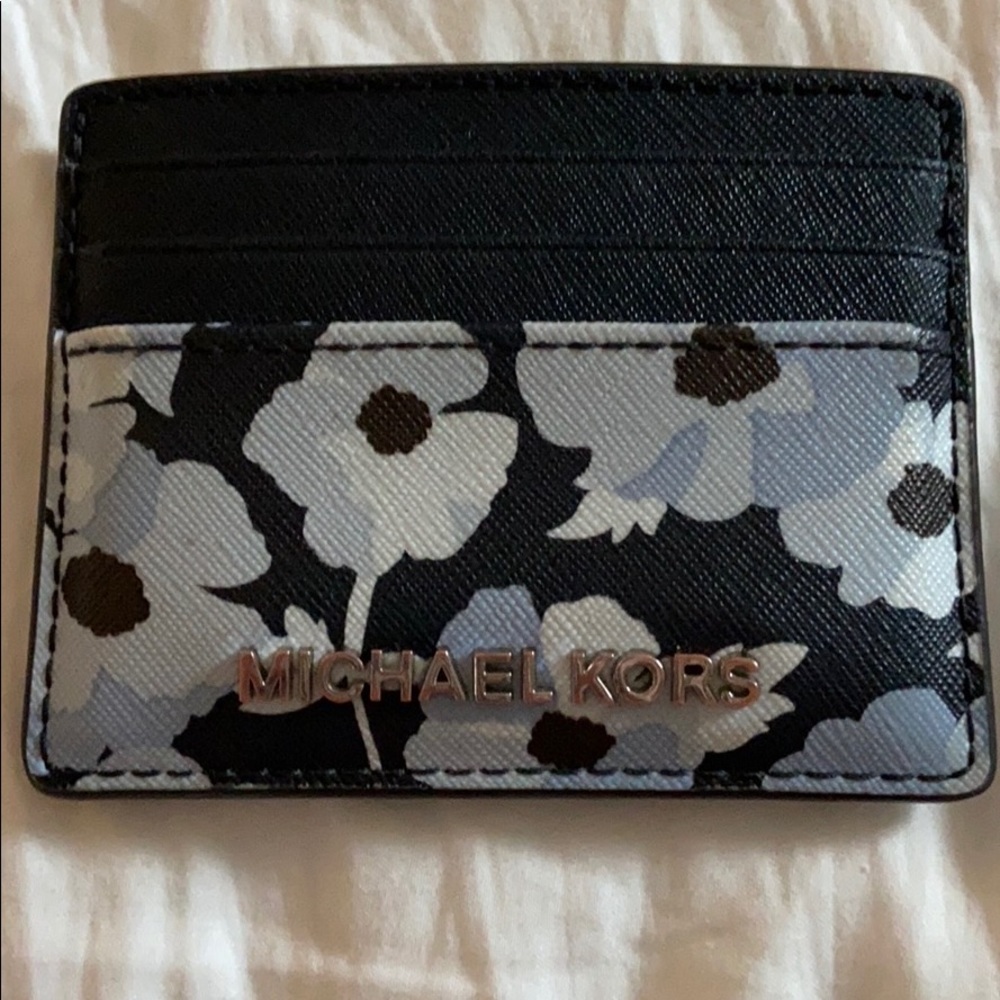 Floral patterned Michael Kors card holder
